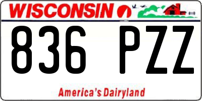 WI license plate 836PZZ