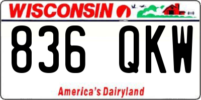 WI license plate 836QKW