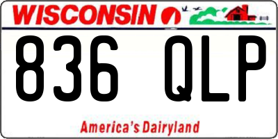 WI license plate 836QLP