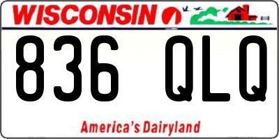 WI license plate 836QLQ