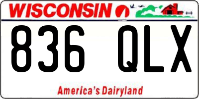 WI license plate 836QLX