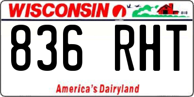 WI license plate 836RHT