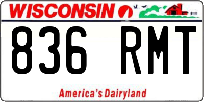 WI license plate 836RMT