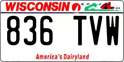 WI license plate 836TVW