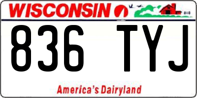 WI license plate 836TYJ