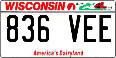 WI license plate 836VEE