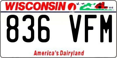 WI license plate 836VFM