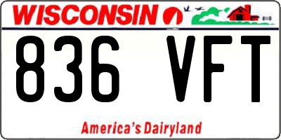 WI license plate 836VFT