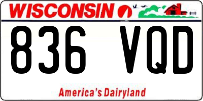 WI license plate 836VQD