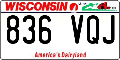 WI license plate 836VQJ