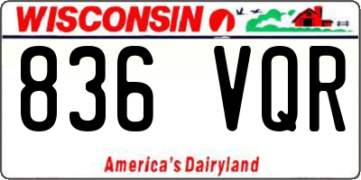 WI license plate 836VQR