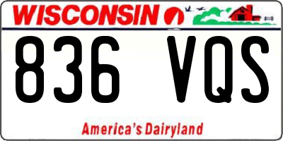 WI license plate 836VQS