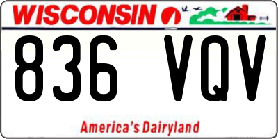WI license plate 836VQV