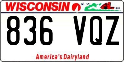 WI license plate 836VQZ