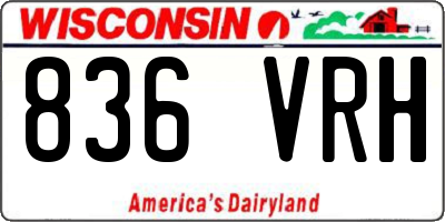 WI license plate 836VRH