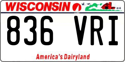 WI license plate 836VRI