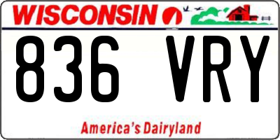 WI license plate 836VRY