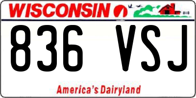 WI license plate 836VSJ