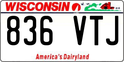 WI license plate 836VTJ