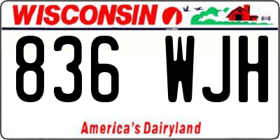 WI license plate 836WJH