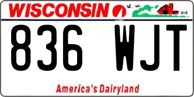 WI license plate 836WJT