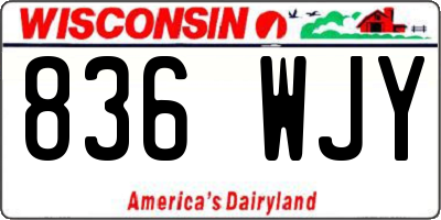 WI license plate 836WJY