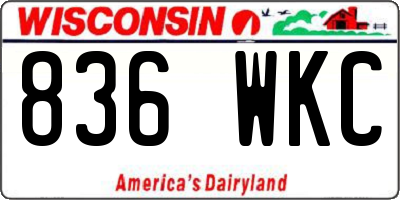 WI license plate 836WKC