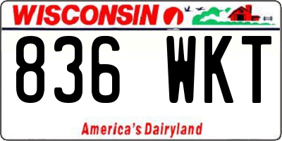 WI license plate 836WKT