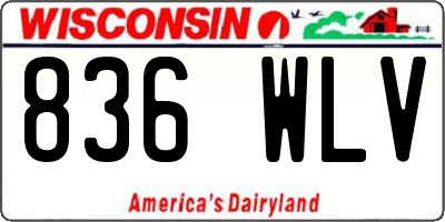 WI license plate 836WLV