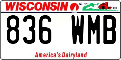 WI license plate 836WMB