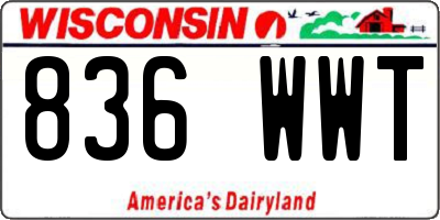 WI license plate 836WWT