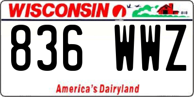 WI license plate 836WWZ