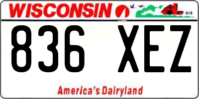 WI license plate 836XEZ