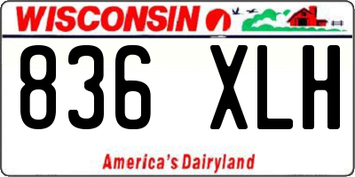 WI license plate 836XLH