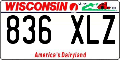 WI license plate 836XLZ