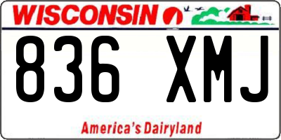 WI license plate 836XMJ