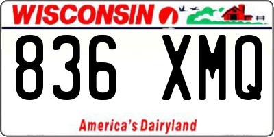WI license plate 836XMQ