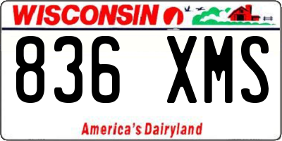 WI license plate 836XMS