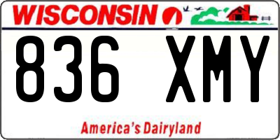 WI license plate 836XMY
