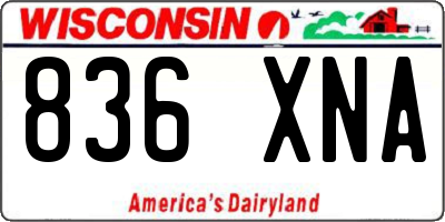 WI license plate 836XNA