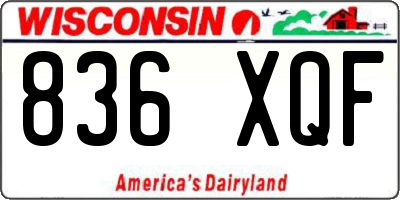 WI license plate 836XQF