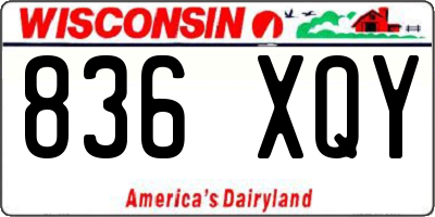 WI license plate 836XQY