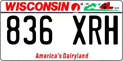 WI license plate 836XRH