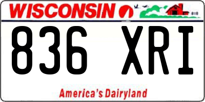 WI license plate 836XRI