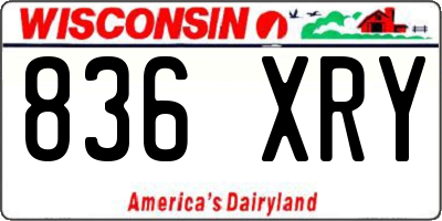 WI license plate 836XRY