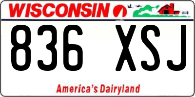 WI license plate 836XSJ