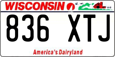 WI license plate 836XTJ
