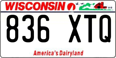 WI license plate 836XTQ