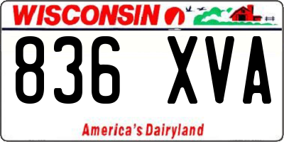 WI license plate 836XVA
