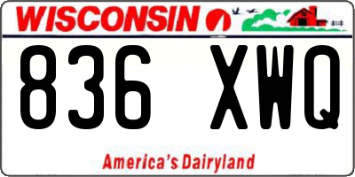 WI license plate 836XWQ